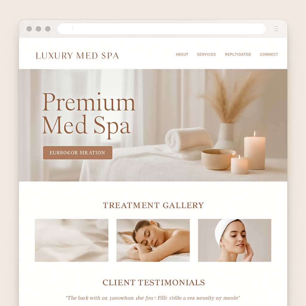Glow Aesthetics LA website design